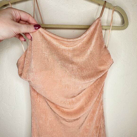 NWT MISHA REVOLVE Celestine Pink Champagne Convertible Formal Gown Maxi Dress 4 - Picture 6 of 15